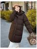 Women’s Mid Length Hooded Windproof Thicken Warm Winter Jacket