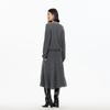 Veromoda Women's A-Line Wool Mohair Midi Skirt