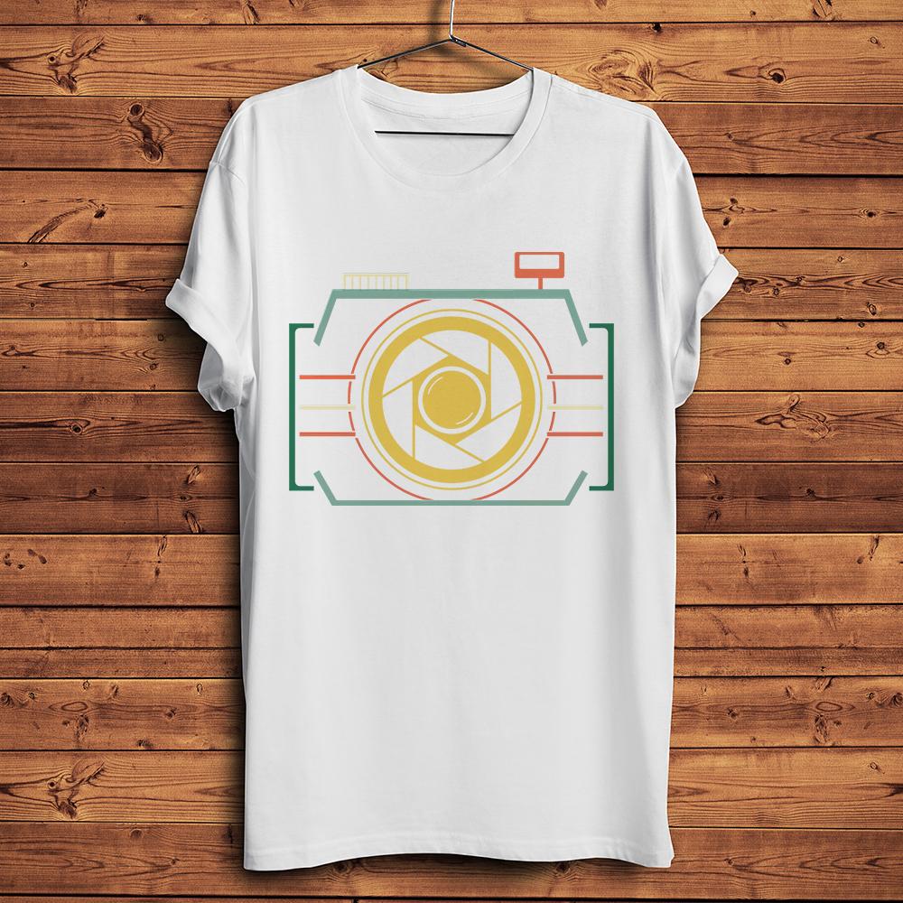 Camera Lens for Photographer Funny Photography TShirt Unisex Homme Short Sleeve Tee Unisex Breathable Retro Streetwear T Shirt