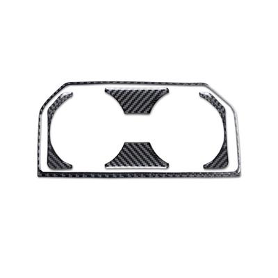 For Ford F150 Raptor Carbon Fiber Interior Modified Rear Drain Cup Frame Decoration Piece Decoration Accessories