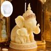 Silicone Candle Mould with Thai Mother Elephant Theme for DIY and Gift Giving