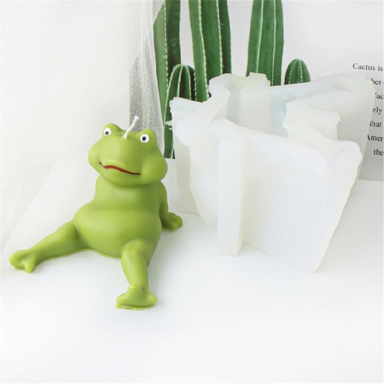Use Friendly Candle Silicone Frogs Molds Easy Release Frogs Shaped Candle Silicone Molds for Handmade Candle and Soaps