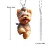 Hanging Decoration Creative 2D Acrylic Flat Cartoon Animal Dog Pendant with Lanyard Easy To Hang Keychain Pendant Auto Accessory