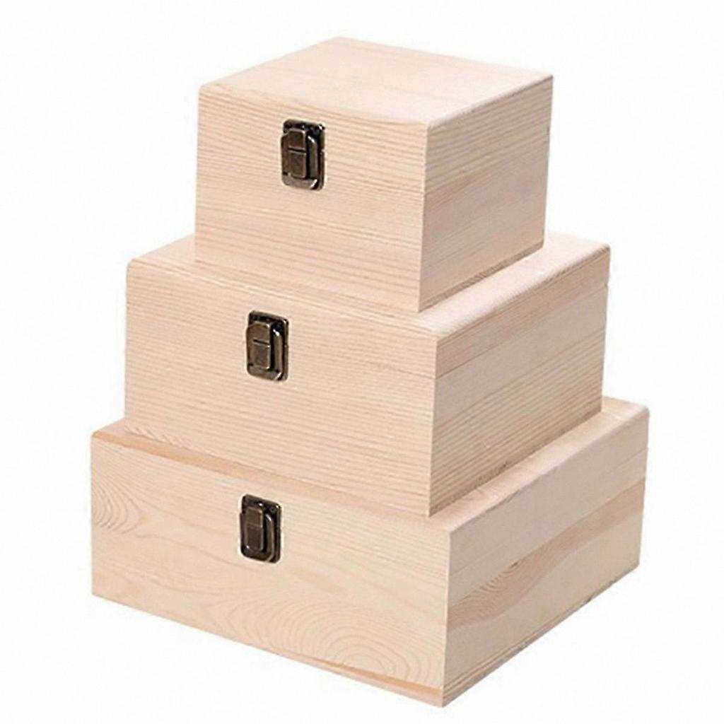 Wooden Flip Gift Box for Bridesmaid Present In Natural Tone