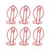 100 Pcs Fish Paper Clips Red Cute Metal Paperclips Decorative Bookmark Clips Document   for   School