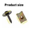40Pcs Metal Car Screw Body Fender Bumper Retainer U Nut Clips Gasket Fastener US