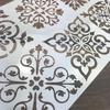 Plantillas de capas de hojas para bricolaje, pintura de pared, álbum de recortes, coloración, relieve, álbum, plantilla de tarjeta decorativa