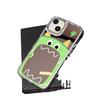 Mirror green big mouth monster is suitable for iPhone17promax mobile phone case 16/15 Apple 13 all-inclusive explosion 14