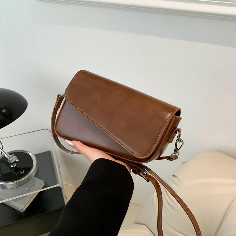 

Контрастные цвета, монохромные, застегивающиеся на молнию, ПУ сумки через плечо для женщин, мода