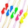 5/12pcs Assorted Color Plastic Whistles with Lanyard for Sports, Referee, Party Favors, Emergency Survival, School Events YMY