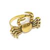 Elegant Gold Crablet Design Metal Napkins Clip Secure Holds Fabric Napkins for Dining Table Decoration