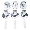 Completes Shower Handle Replacement Set Plastic Reliable Knob Set Comprehensive Bathroom Knob for Bathtub & Shower Knobs
