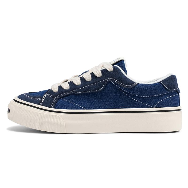 Fashion Mens Cowboy Canvas Shoes Breathable Trend Mens Board Shoes Thick Sole Trend Comfortable Student Skateboard Trainers Footwear