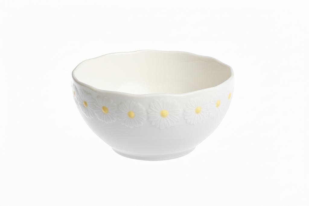 Ceramic Bowl, Salad Bowl, 16 Cm, Elegant, Functional, Daisy Line