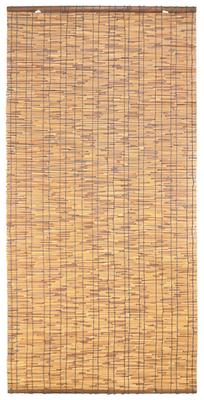 Futamura Seiren Authentisches gewebtes Schilfrollo, Kizashi, 88 x 135cm, karbonisierte braune Oberfläche