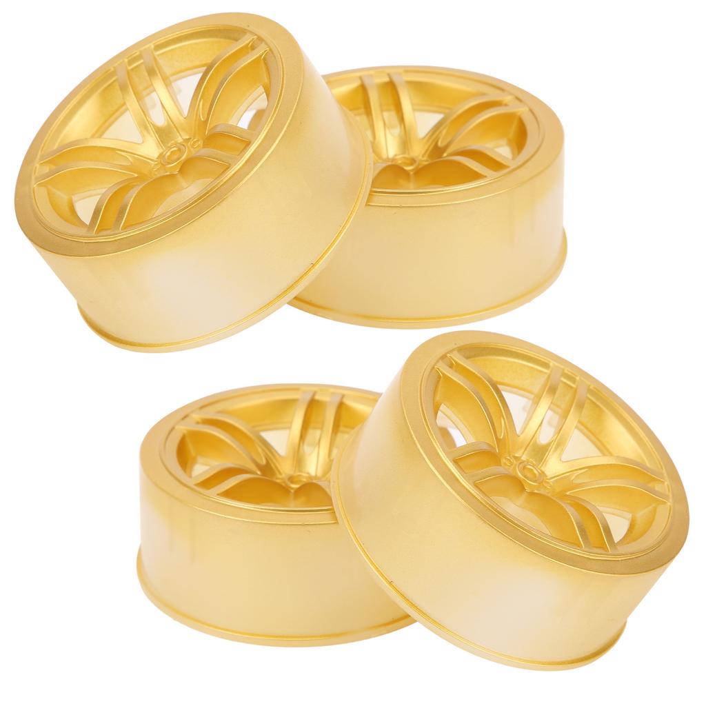 1 10 Racing RC Car Wheel Plastic Wheel Hub RC Car Spare Accessory On Road Racing Car(Gold )