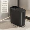 25L Touchless Kitchen Trash Can, Step-on Pedal Bin with Lid, Large Capacity Slim Gap Design for Home Office Bathroom