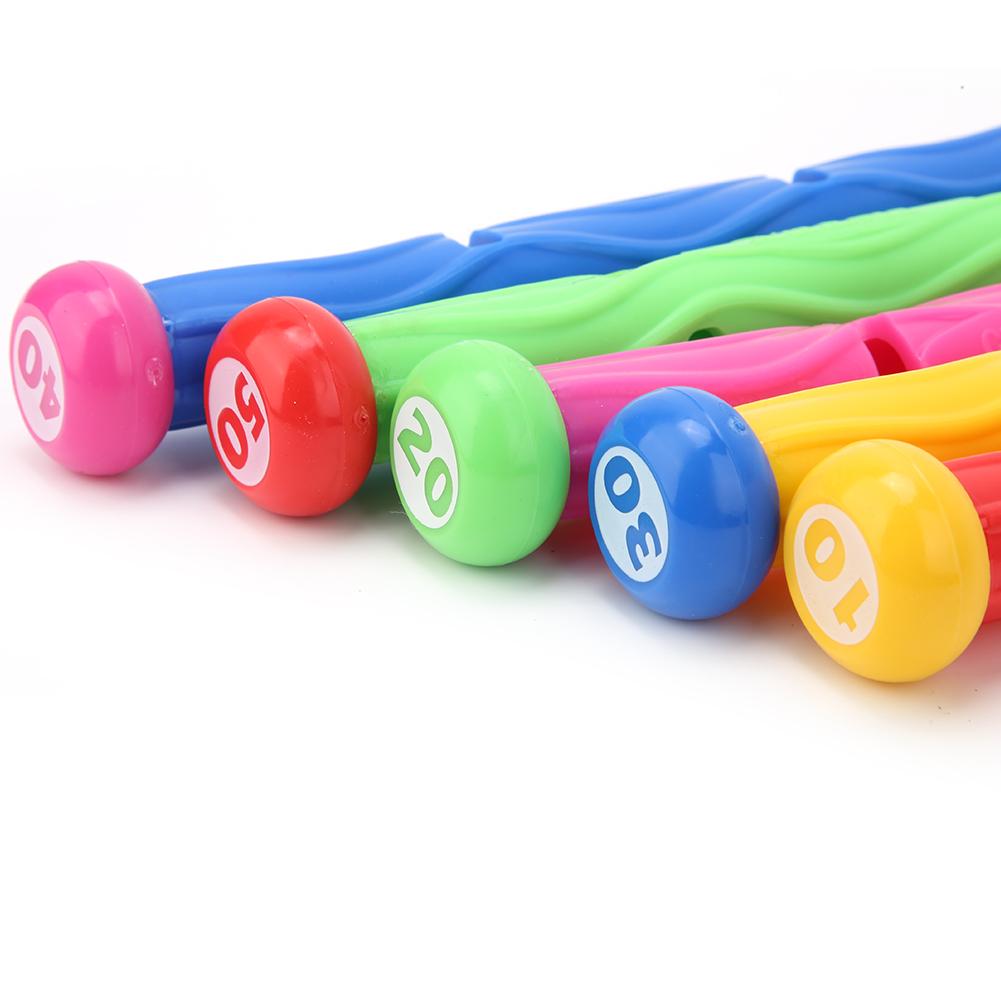 5 Stück Kinder Unterwasser Tauchstäbe Pool Schwimmtraining Wasserspiel SpielzeugBunt