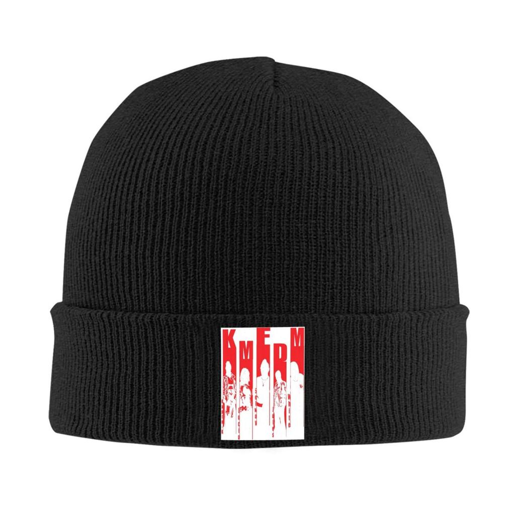 KMFDM Warm Knitted Cap Fashion Bonnet Hat Autumn Winter Outdoor Beanies Hats for Men Women Adult