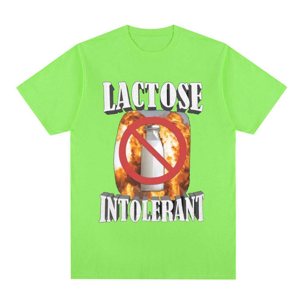 

Funny Lactose Intolerant Graphic T-shirt Men s Clothing Fashion Hip Hop Vintage Short Sleeve T-shirts Cotton Tee Shirt Oversized 4XL