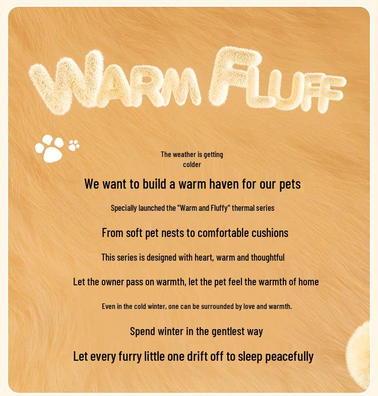 Autumn & Winter Sweet Dream Pet Nest for Medium To Large Dogs and Cats