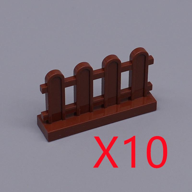 MOC City Architecture Building Blocks Basic Accessories Fences Stairs Houses Gardens Tree Trunks Bricks Compatible Toy Gift X031