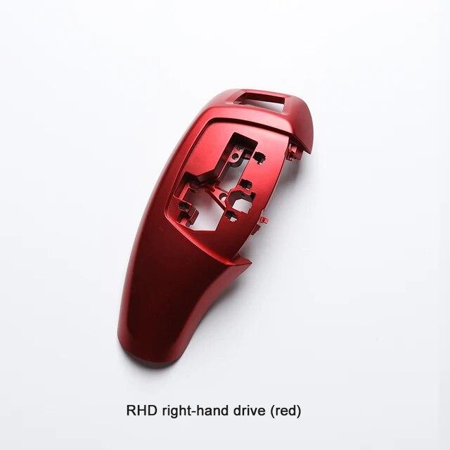 Auto LHD RHD Gear Shift Cover For BMW F10 F30 Head Knob Shifter Lever Interior Accessories Genuine Carbon Fiber 6 Colors