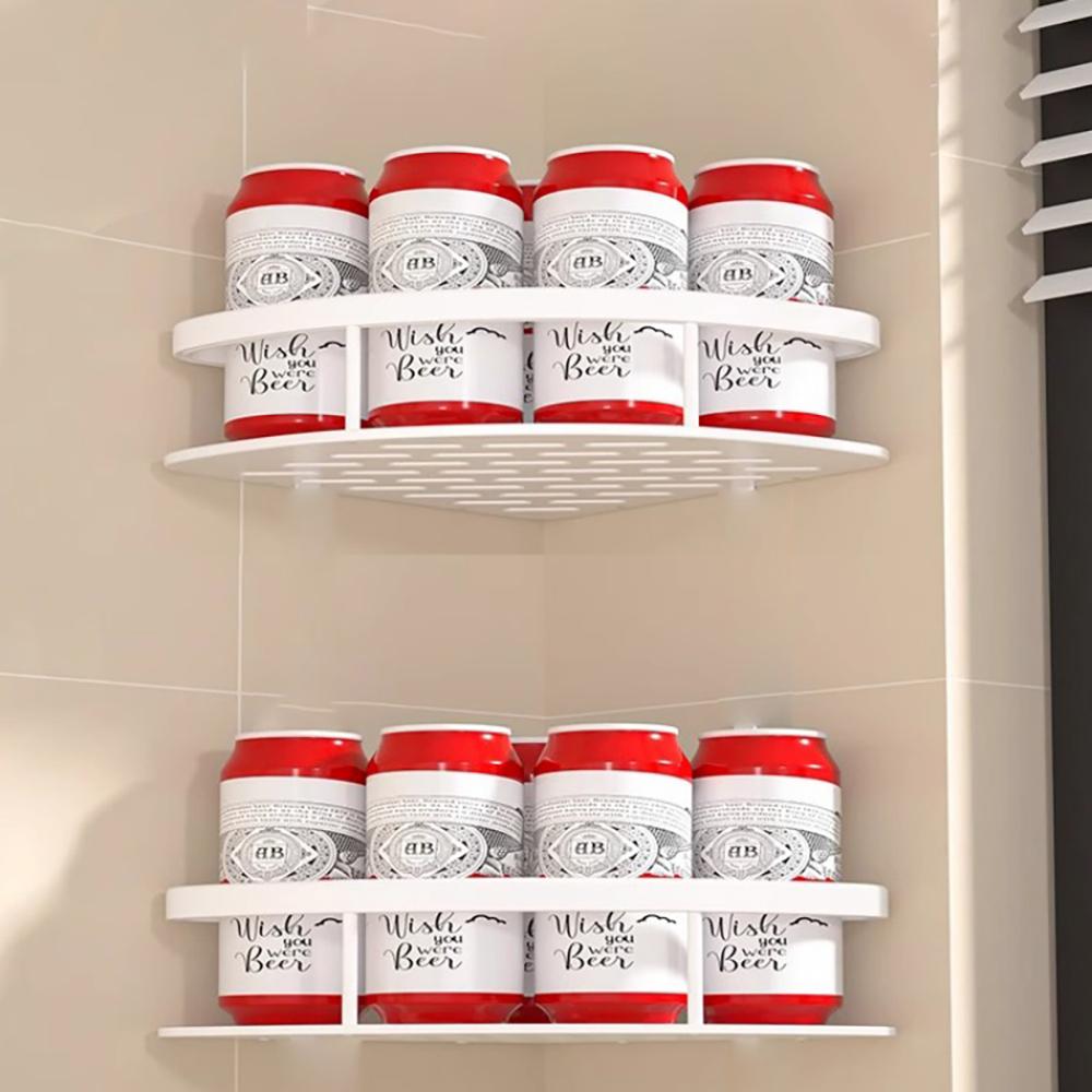 Non Perforated Bathroom Storage Rack Shower Shelf Floating Shelf for Wall Bathroom Organizer Bathroom Corner Shower Shelf