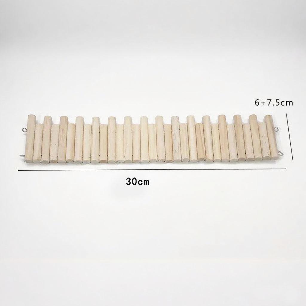 Solid Wood Hamster Arch Climbing Ladder Toy and Hideout