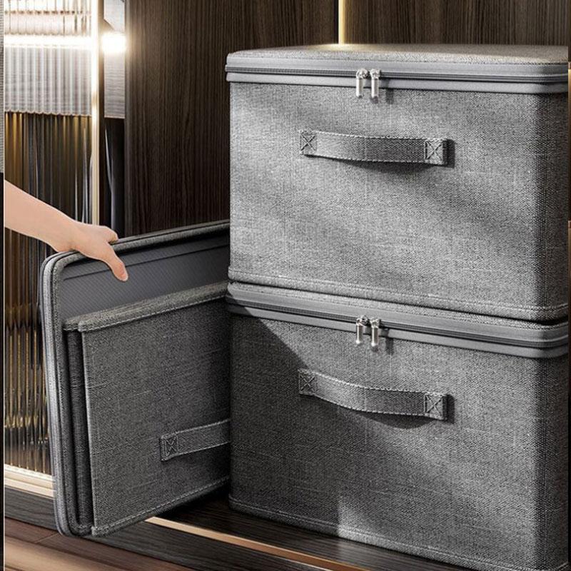Stackable Waterproof Storage Boxes-Multi-Purpose Organizers forCloset,Bedroom,KitchenOffi,Ideal for Toys,Books,Clothes Storage