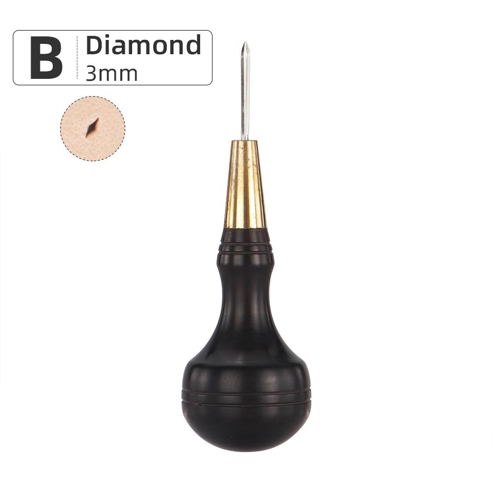 1pcs Leather Hole Punching Awl, Leather Sewing Stitching Hole Cutting Tool, Manual Leather Punch Carving Handicraft Tool