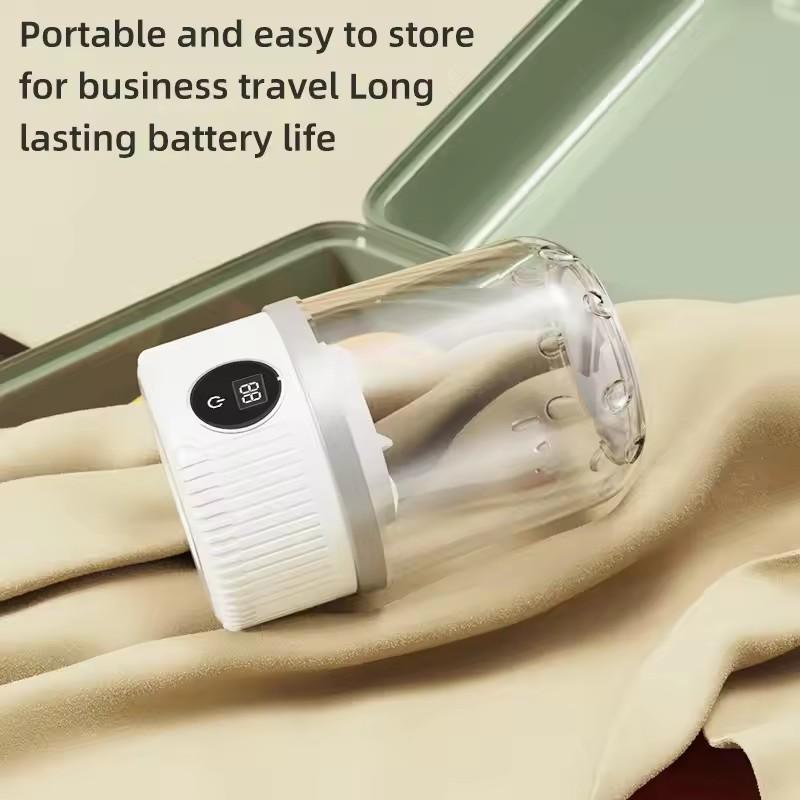 Wireless Washing Machine Portable Underwear Cleaner 1L Mini Socks Washing Machine Dehydratable Laundry Bucket for Teenagers