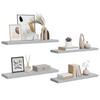 Vidaxl Półki Ścienne, 4 Szt., Szarość Betonu, 90X23,5X3,8 Cm, Mdf
