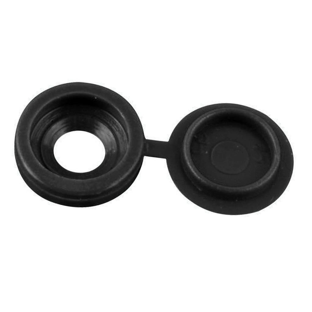 Screw Cap Covers Plastic Decorative Protective M5 Hole for Self Tapping Screws Furniture Closet Black