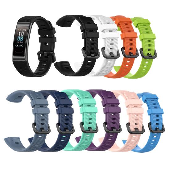 Soft Silicone Watchband Bracelet Strap Replacement for HUAWEI Band 3/3 Pro/4 Pro