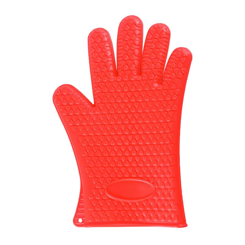 1/2Pcs Oven Mitts Baking Gloves 230 Heat Resistant Silicone Glove Kitchen Thicken Barbecue Oven Cooking Glove BBQ Grill Gloves
