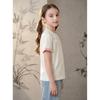 Montagut Mädchen-T-Shirt im neuen chinesischen Stil 2026 – antibakteriell, Kurzarm
