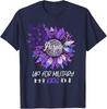 Purple Up Sunflower Military Child Month Unisex T-Shirt
