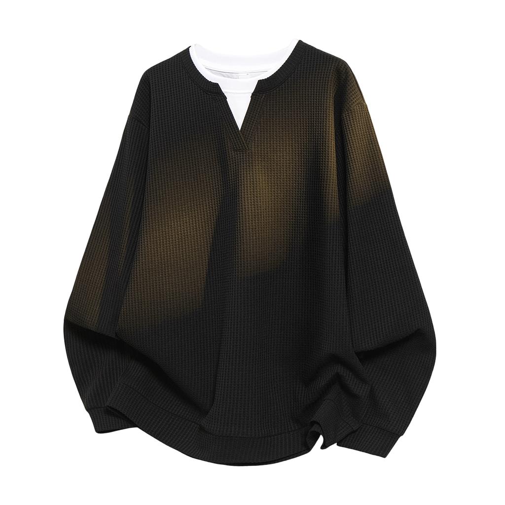 Long-sleeved T-shirt Japanese Long-sleeved T-shirt Outdoor T-shirt Loose Round Neck Casual Sports Sweatshirt