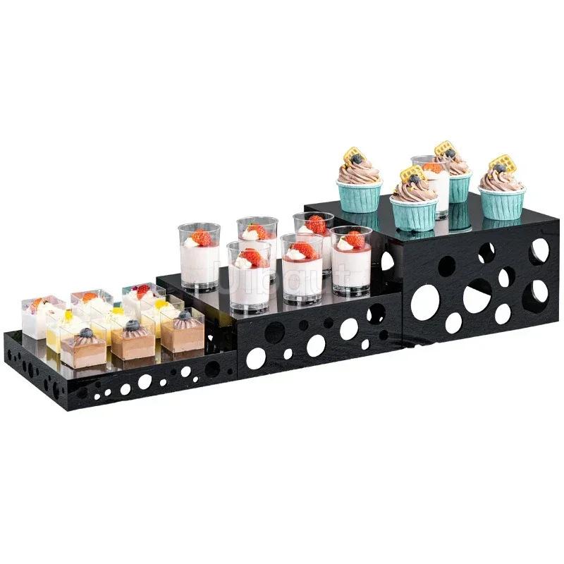 Display rack Buffet multi-layer afternoon refreshment rack Acrylic Cold Meal Tea Break Table Advanced dessert table decoration