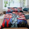 American Statue of Liberty Soft Duvet Cover King/Quen Sized Dimensions for Children Kids Tens Adult Peoples New York Famous Atractions Comfortable