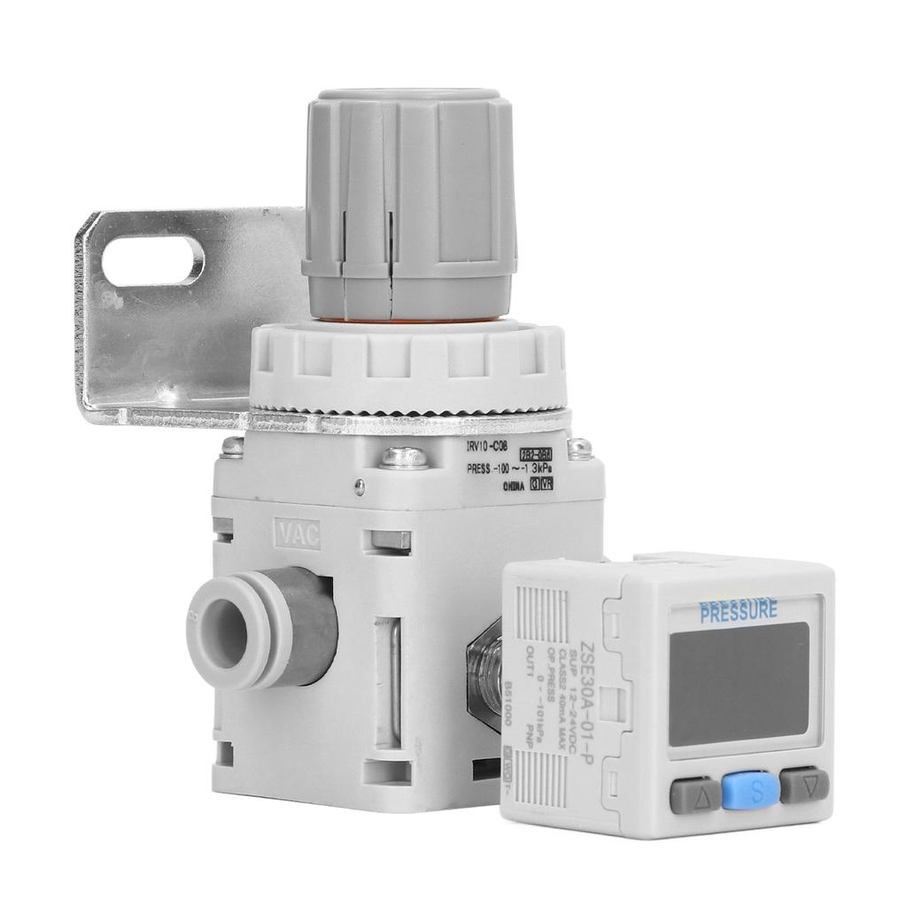 Air Pressure Regulator with Bracket Digital Pressure Gauge Pneumatic Vacuum Pressure Regulating