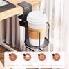 Desktop Cup Holder Adjustable Upgraded Arm Clamp Stand 360 Degree Rotating Table Edge Clamp Anti-Fall Cup Holder
