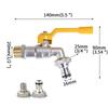 Outdoors Metal Cold-proof Lever Tap Double/One Outlet Faucets 1/2''  for Home Garden Hose Water Ball Valve Controller Adapter