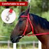 TOPINCN Horse Bridle, Red Adjustable Horse Bridle Rein Horse Headstalls Bit Horse Equestrian Accessories with Soft Cushion