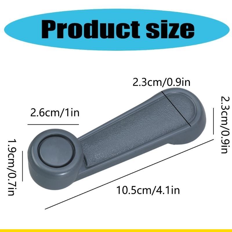 SZCH Window Crank Handle 2pcs Auto Window Handle Risers Winders Crank for T100, Pickup (Gray)