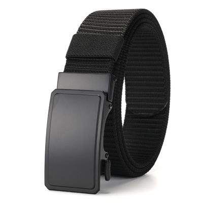 Men's New Belt Automatic Buckle Durable Nylon Braided Belt Belt Middle Aged and Young Outdoor Trousers