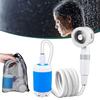 Camping Shower Pump Rechargeable Electric Shower Pump Portable Outdoor Shower Head Sprayer for Camping Car Washing Gardening