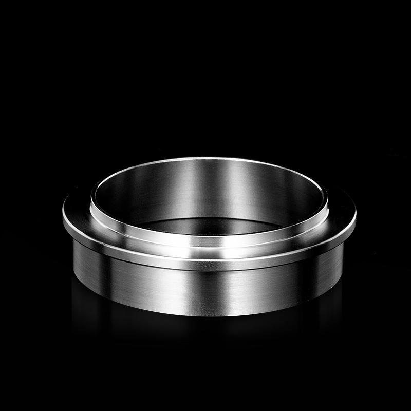 Stainless Steel 51/53/57.5/58/58.35mm Intelligent Dosing Ring for Coffee Powder Brewing Bowl Espresso Barista Funnel Portafilter