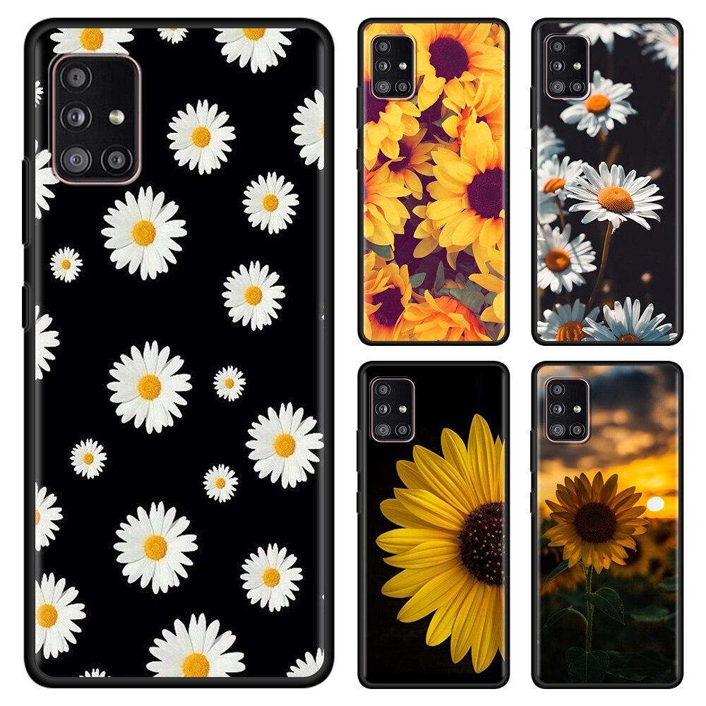 

Чехол для телефона Samsung Galaxy A51 A12 A21s A71 A31 A52 A02 A72 A11 A41 A01 A02 A42 A22, летняя ромашка, подсолнух, цветочный узор